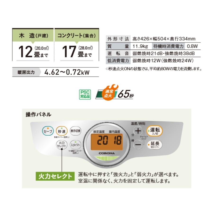 CORONA（コロナ） 【在庫有・即納】コロナ 石油ファンヒーター FH