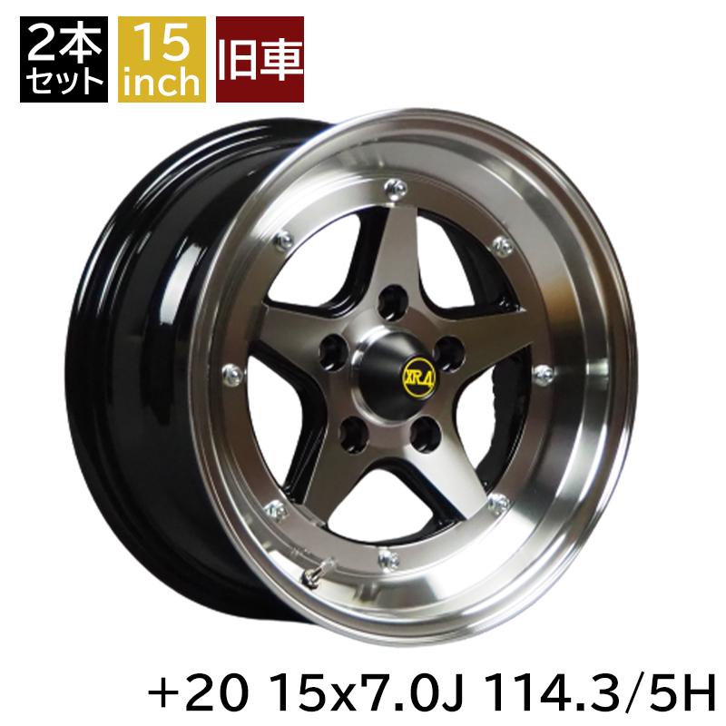 旧車 ロンシャンXR-4 +20 1570 15インチ 7.0J 114.3-5H アルミホイール