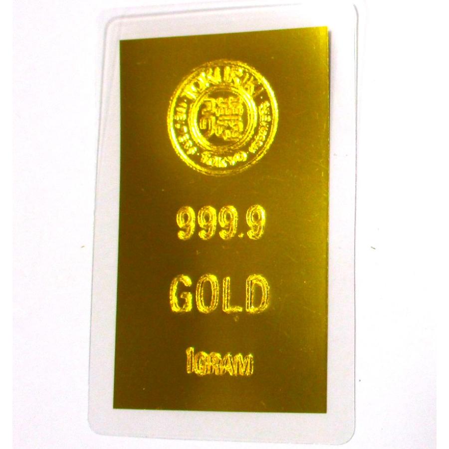 純金1gカード 金 新品 K24 純金 カード 1g 徳力本店 1gカード 公式国際