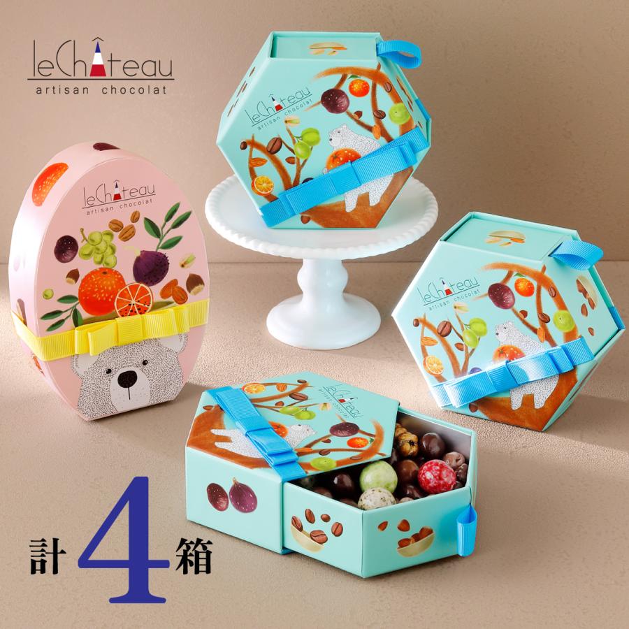 貴腐ワイン漬けレーズンなど ルシャトー(計4箱セット+ミニチョコBOX4箱