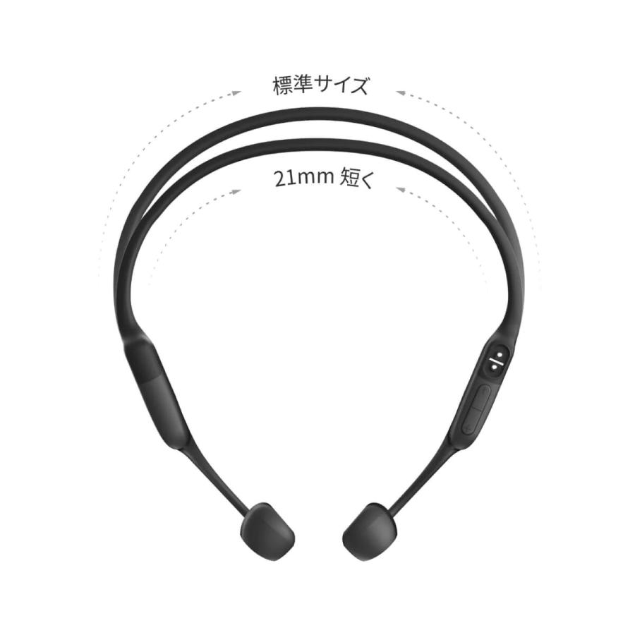 OPENRUN Black SHOKZ 骨伝導イヤホン Bluetooth V5.1、マルチペア