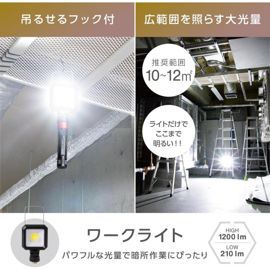 ZEPEAL（ゼピール） 電響社(Denkyosha) 充電式LEDマルチライト マルチ