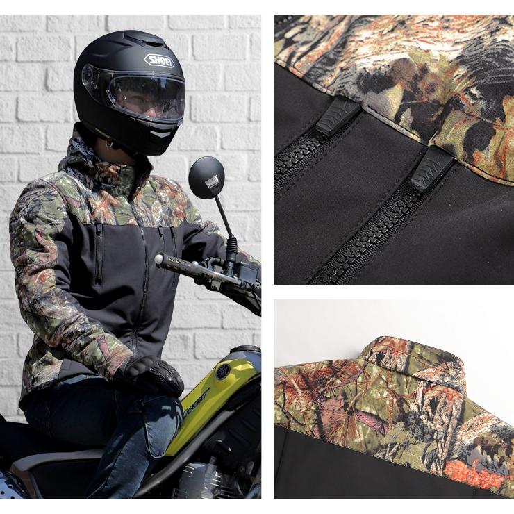 DEGNER（デグナー） バイク用フード付きソフトシェルジャケット 防風