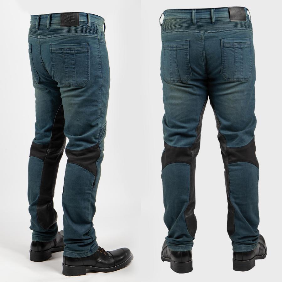 DEGNER（デグナー） バイク用パンツ デニム 本革ヒートガード付き