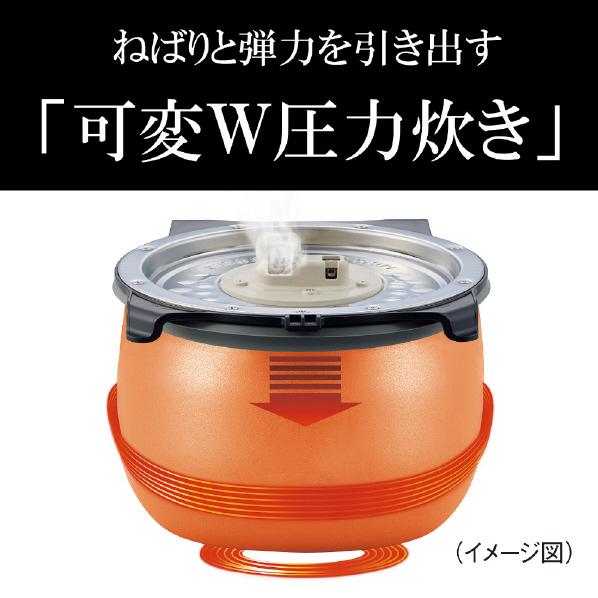 タイガー 圧力IH炊飯ジャー(5.5合炊き) JPI-10E4W ホワイト JPI10E4W