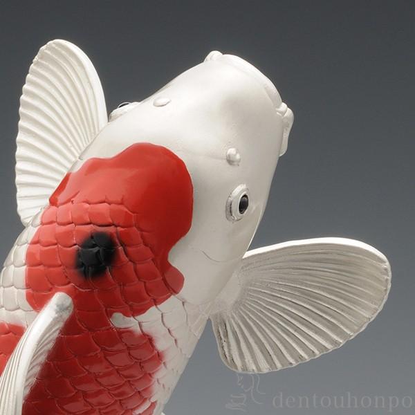 銀製 錦鯉 LPC A 130g ( 木札名入れ有料 高級 コレクション 美術品