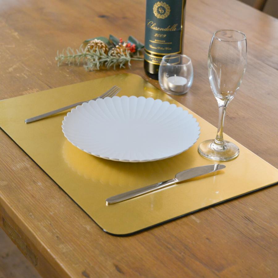 長角プレースマット ゴールド（洋金箔） L ( ラックヌーボー あすつく