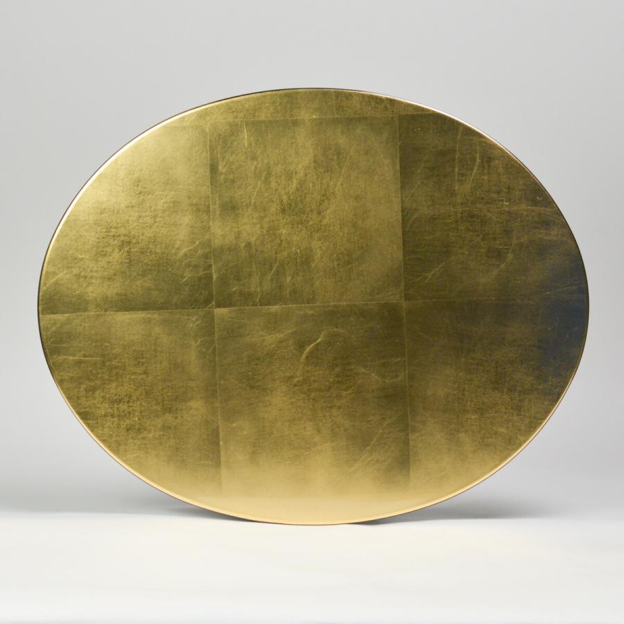 楕円プレースマット ゴールド（洋金箔） L ( ラックヌーボー 折敷