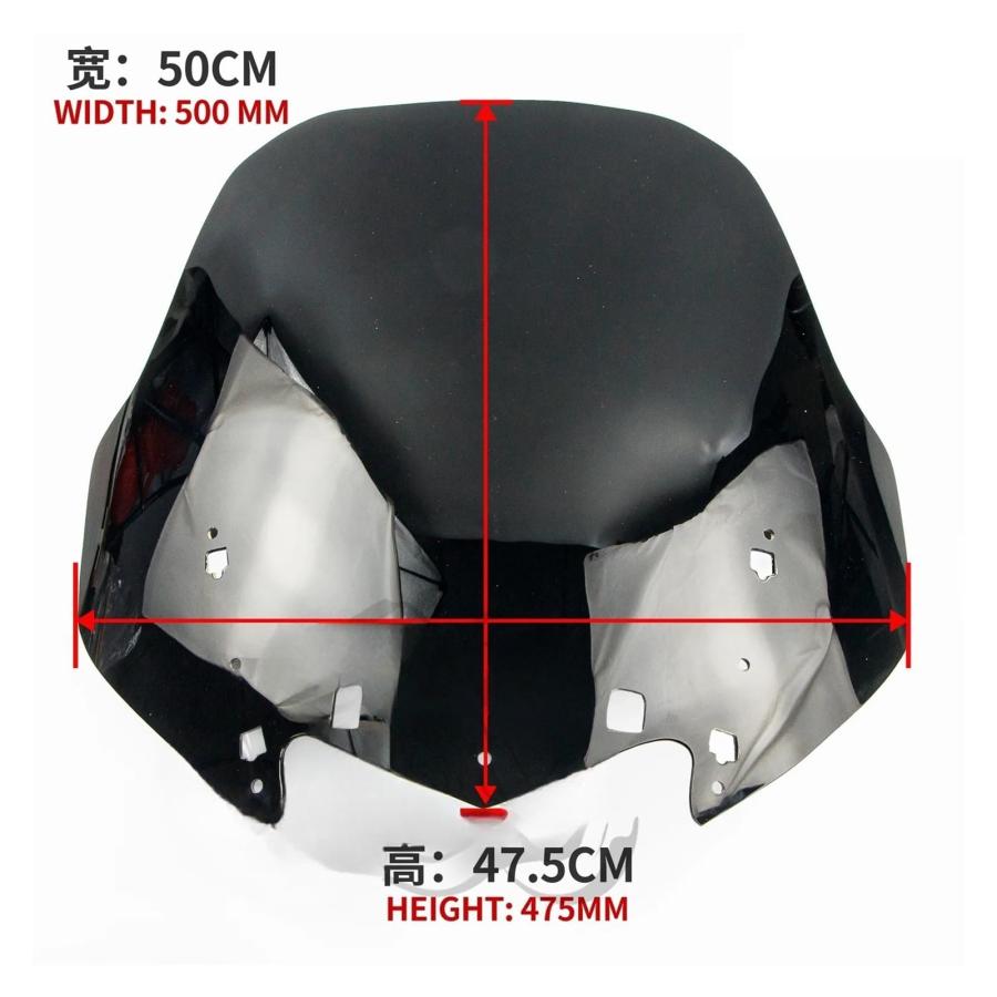 並行輸入品】 】 Motorcycle Windshield Fit for 2006 2009 FJR1300