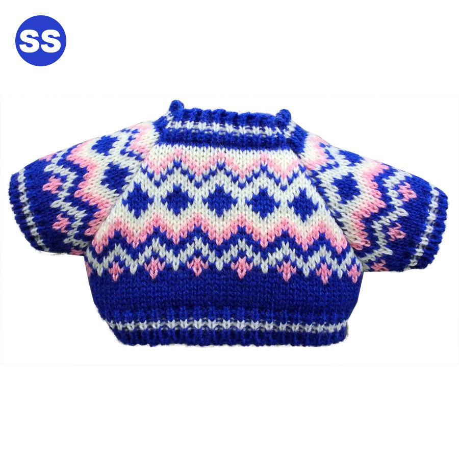 Bear Wear（ベアウェア） ぬいぐるみ 洋服 セーター ダイア ブルー SS