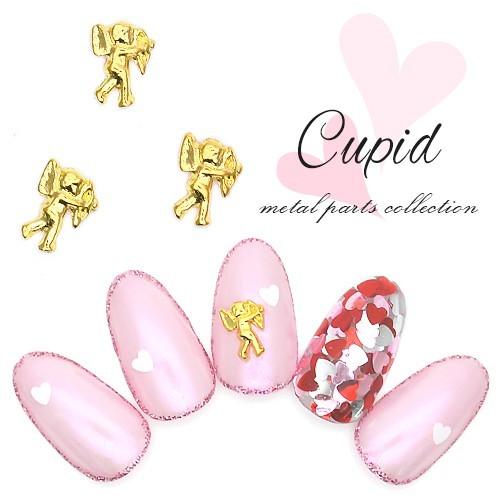 ネコポス送料無料]キューピットメタルパーツ 5個入り 天使 エンジェル