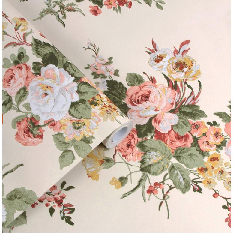 壁紙 クロス 花柄 輸入壁紙 ローラアシュレイ 114897 Rosemore 花 バラ