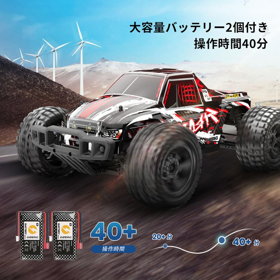 DEERC ラジコン ラジコンカー オフロード 速い DEERC 4WD 高速 RCカー