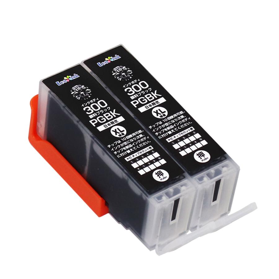 エコインク BCI-300 PGBK ブラック×2個 顔料 大容量 プリンター