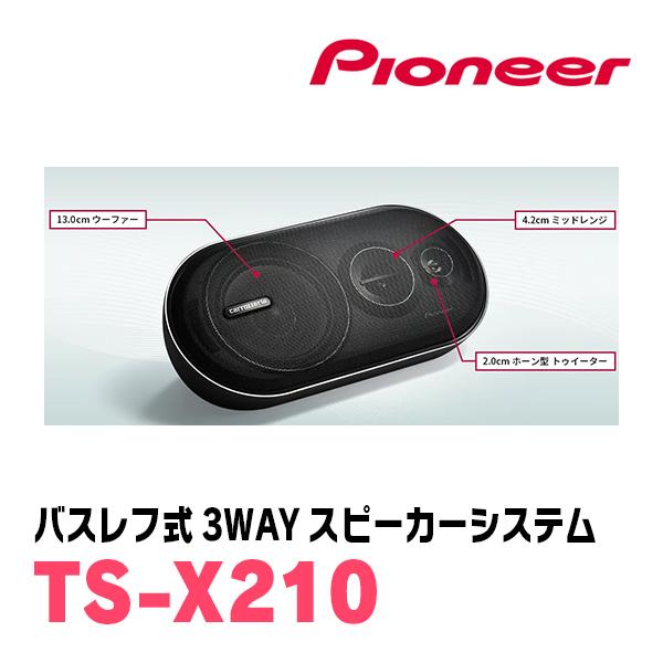 カロッツェリア PIONEER / TS-X210 バスレフ式・3ウェイスピーカー