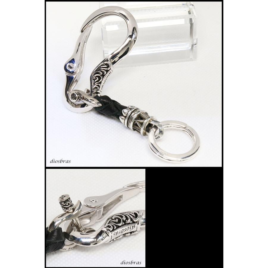 キーフック カラビナ シルバーキーチェーン キーホルダー シルバー 925