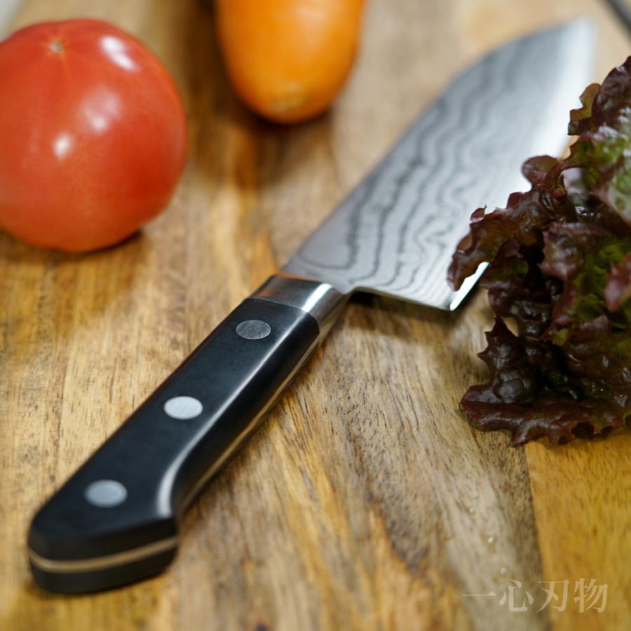 藤次郎 包丁 三徳 V金10号 CLASSICダマスカス 37層ダマスカス鋼 霞流し