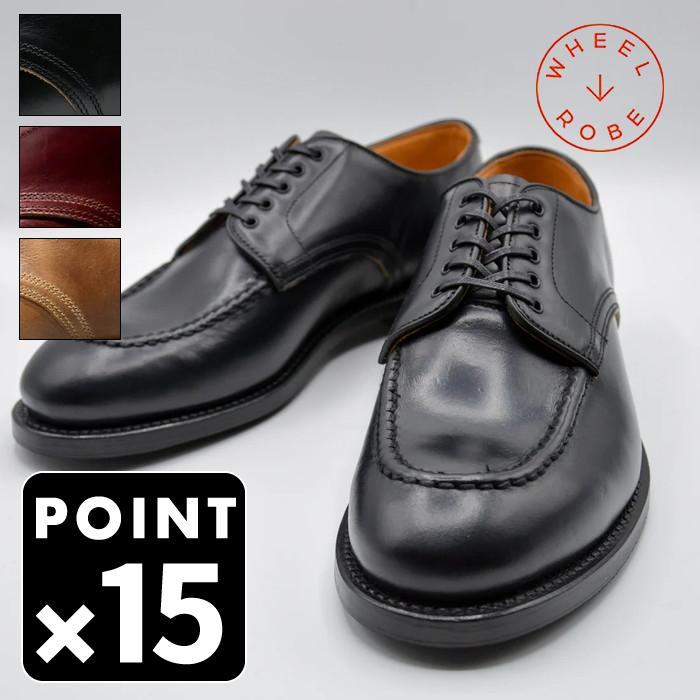 WHEEL ROBE（ウィールローブ） Uチップモックトゥシューズ WHEEL ROBE