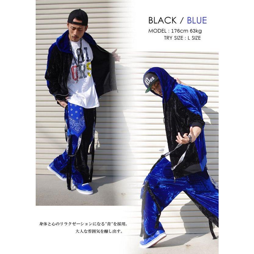 Shoowtime（ショウタイム） ベロア 上下セット パーカー HIPHOPダンス