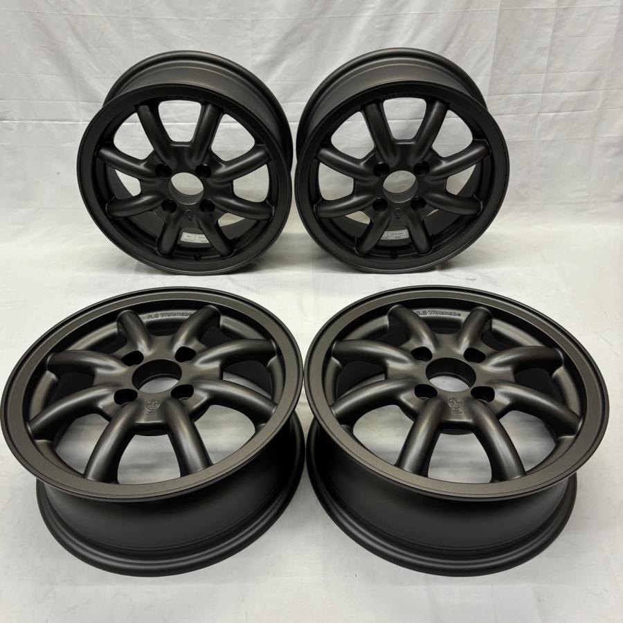 4本セット RS Watanabe F8F TYPE 14×5.5J+40 4H-100 ブラック 軽自動車