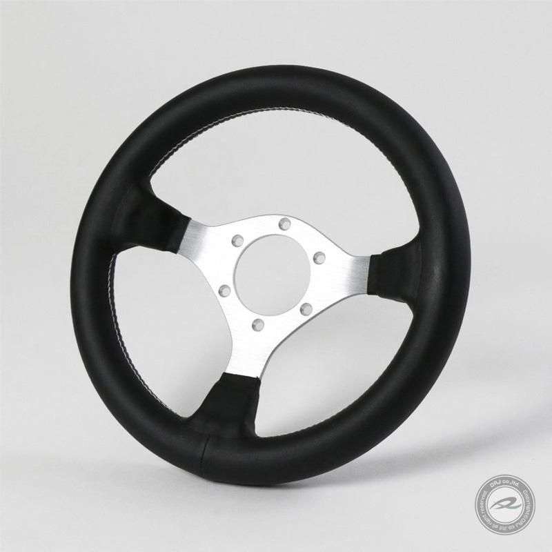 ステアリング 28Φ PVCレザー シルバースポーク ノスタルジック NISMO