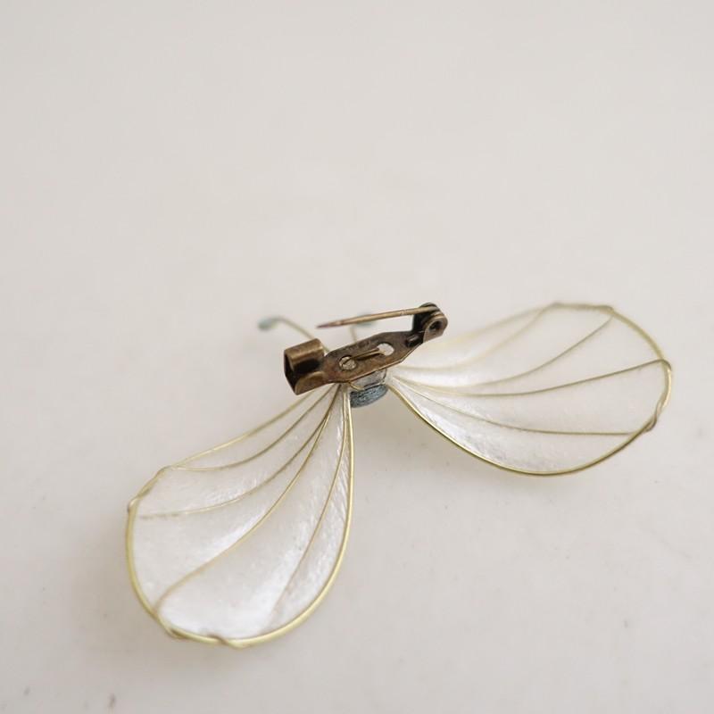 mina perhonen（ミナペルホネン） *choucho ブローチ*ホワイトゴールド