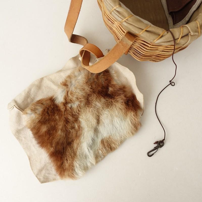 エバゴス ラタンとレザーのカゴバッグ エバゴス ラタンとレザーのカゴ