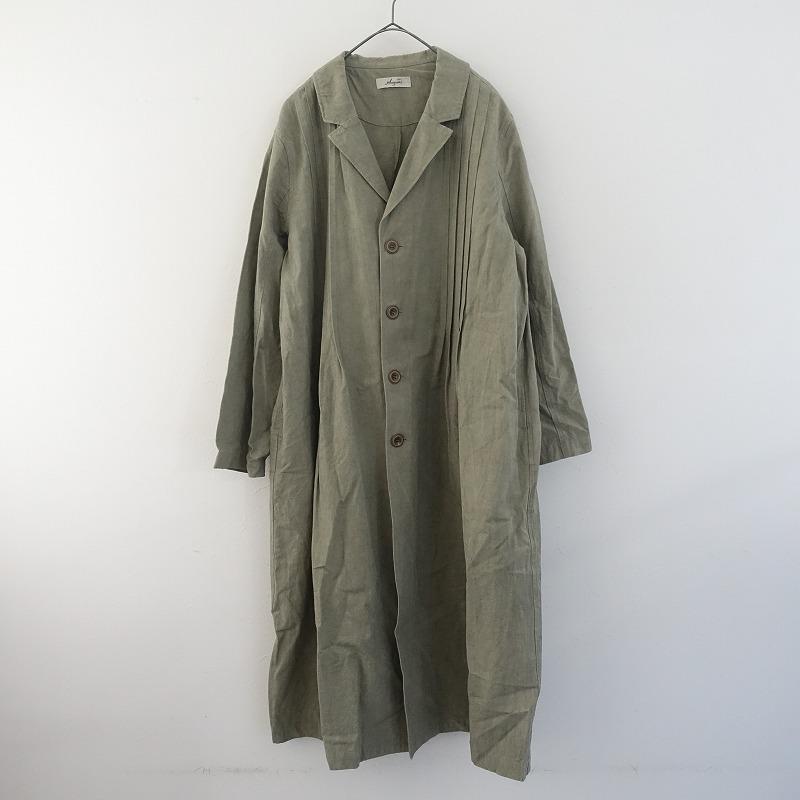 イチ アンティークス ICHI Antiquite's *コットンリネンタックコート