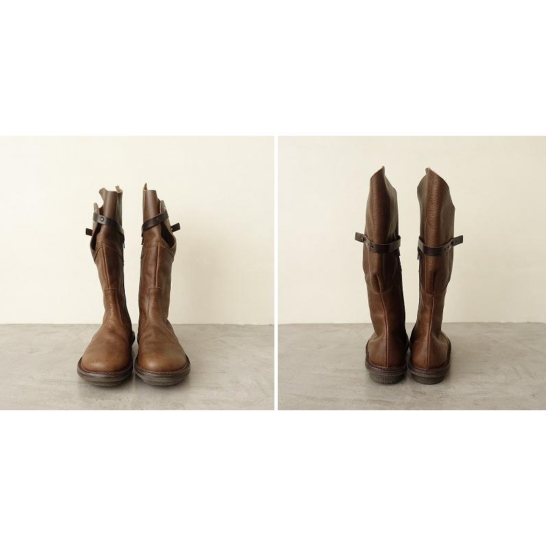 美品】trippen トリッペン ロングブーツ シボ サイドジップ 24