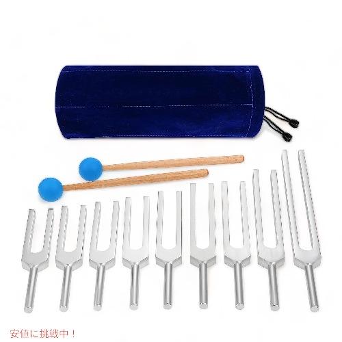 並行輸入品】Solfeggio 音叉セット チャクラ用 9本の音叉 DNA