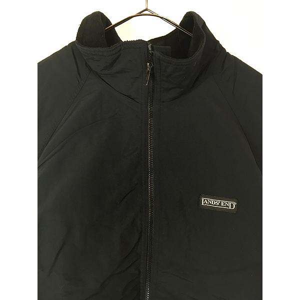 古着 90s USA製 LANDS' END 「Squall Jacket」 フリース ライナー