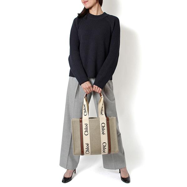 Chloe（クロエ） 25AWモデル Chloe WOODY ロゴプリント ミディアム