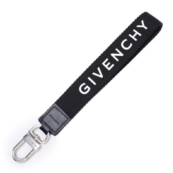 GIVENCHY（ジバンシィ） ロゴストラップ キーリング【BLACK/WHITE