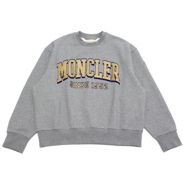 MONCLER（モンクレール） ラメロゴプリント スウェットトレーナー