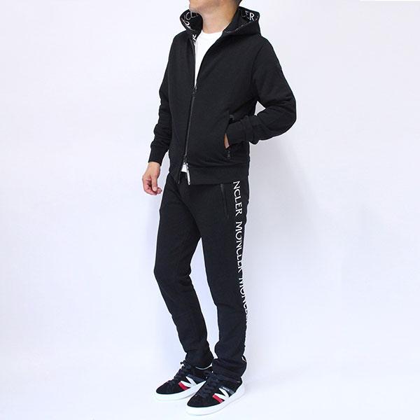 MONCLER（モンクレール） メンズ ロゴ刺しゅうデザイン パーカー上下