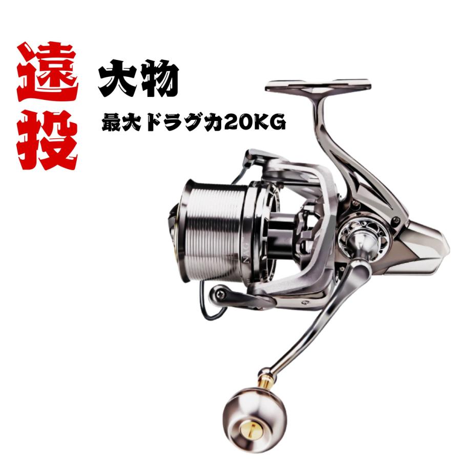 大型 スピニングリール 8000番 10000番 12000番 大物 ねじ込み式