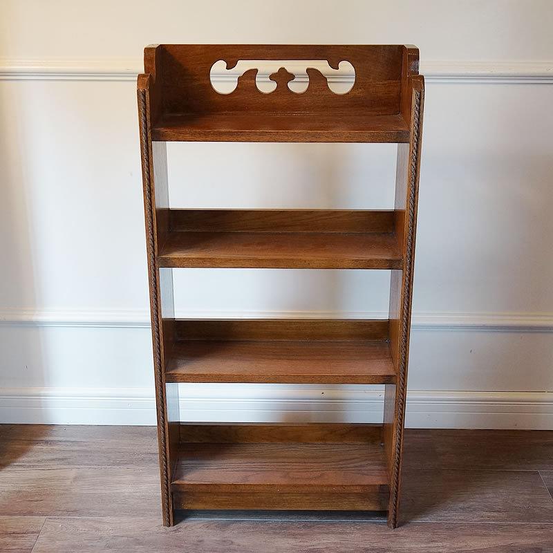 アンティーク家具 リプロダクト 4段 ブックシェルフ オープンシェルフ
