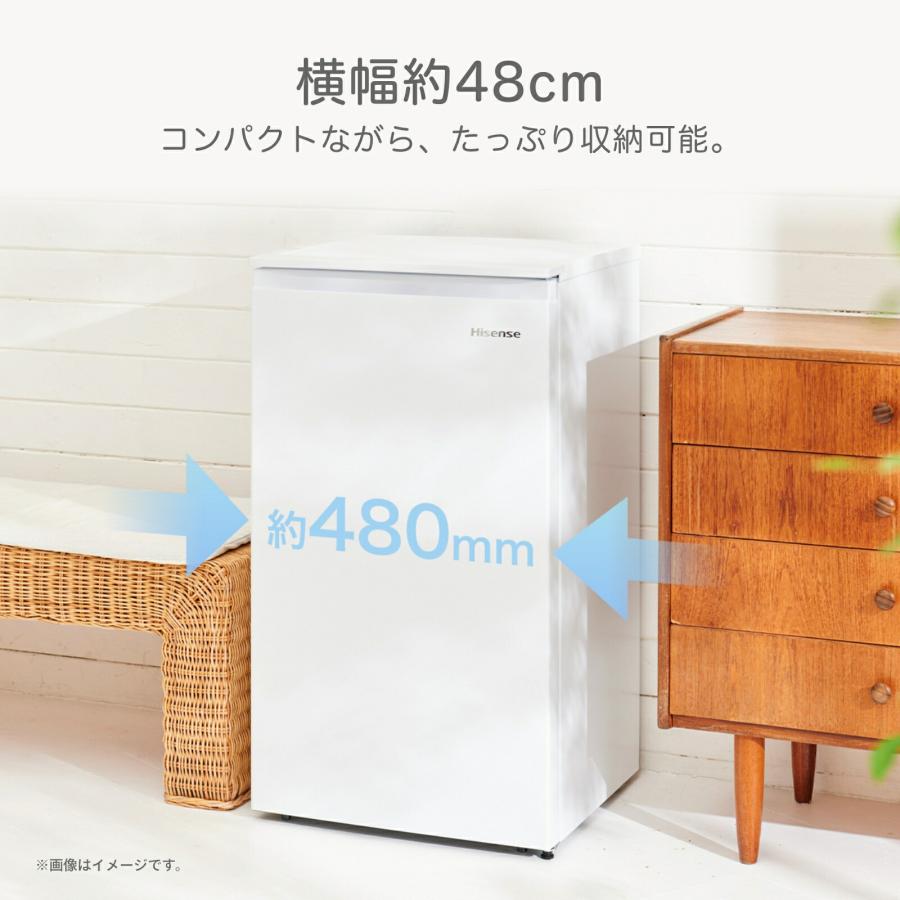 ハイセンス（HISENSE） 冷凍庫 小型 家庭用 スリム 小型冷凍庫 61L 前