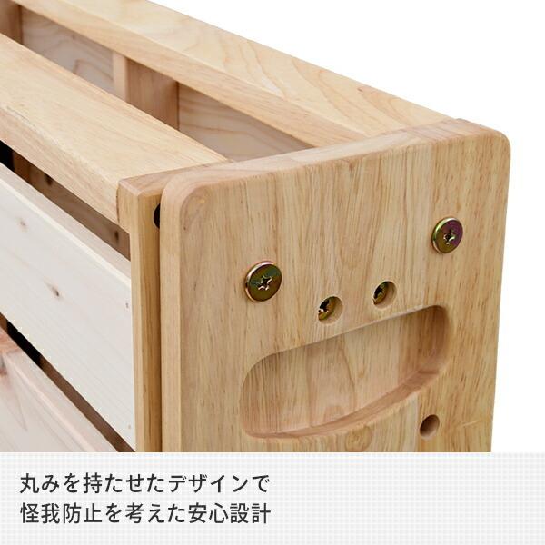 中居木工 ひのき 折りたたみベッド 木製 シングル すのこベッド