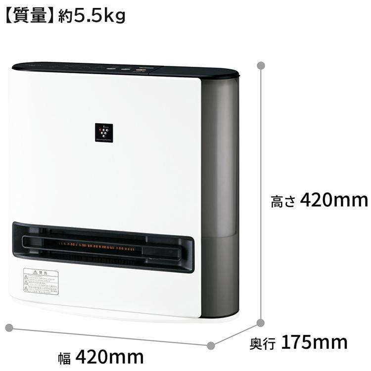 プラズマクラスター セラミックファンヒーター シャープ 加湿