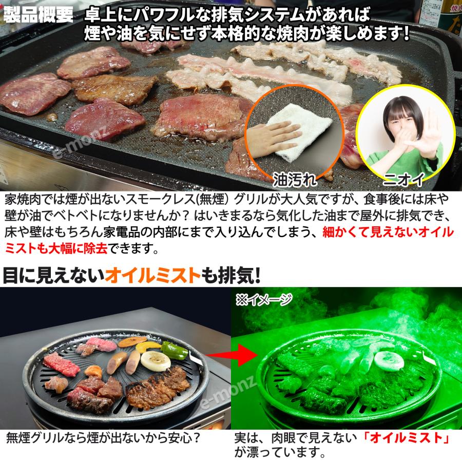 当社製品保証1年！インボイス対応！] 卓上パワー 排気ダクト 【は