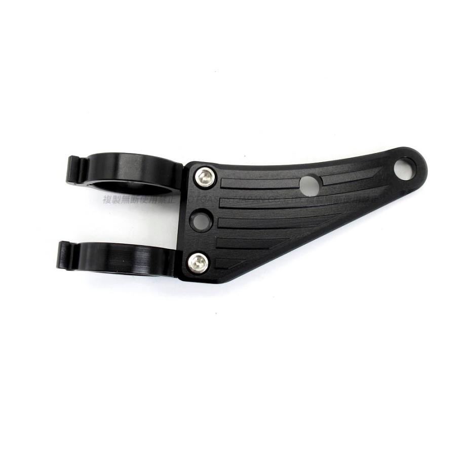 汎用 アルミ CNC ヘッドライトステー 黒 43mm フロントフォーク