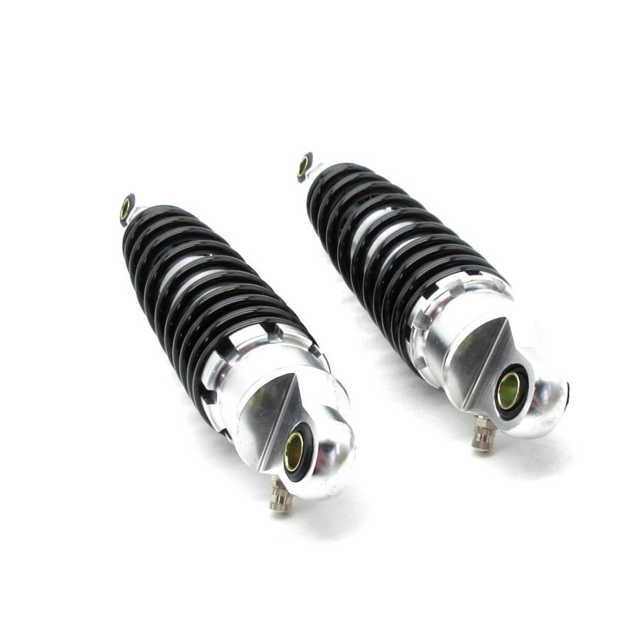 340mm リアサスペンション 黒/銀 サブタンク無しタイプ ◇ バンバン