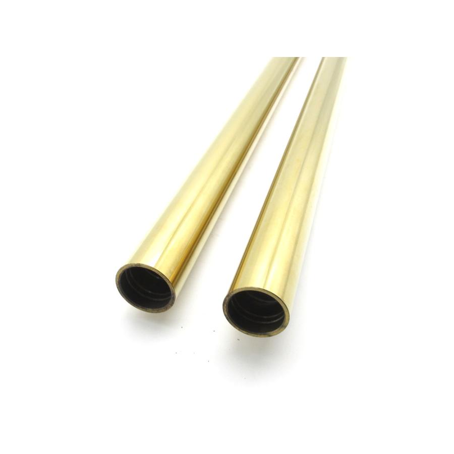 新品フロントフォーク カスタムインナーチューブ 1台分 GD ゴールド