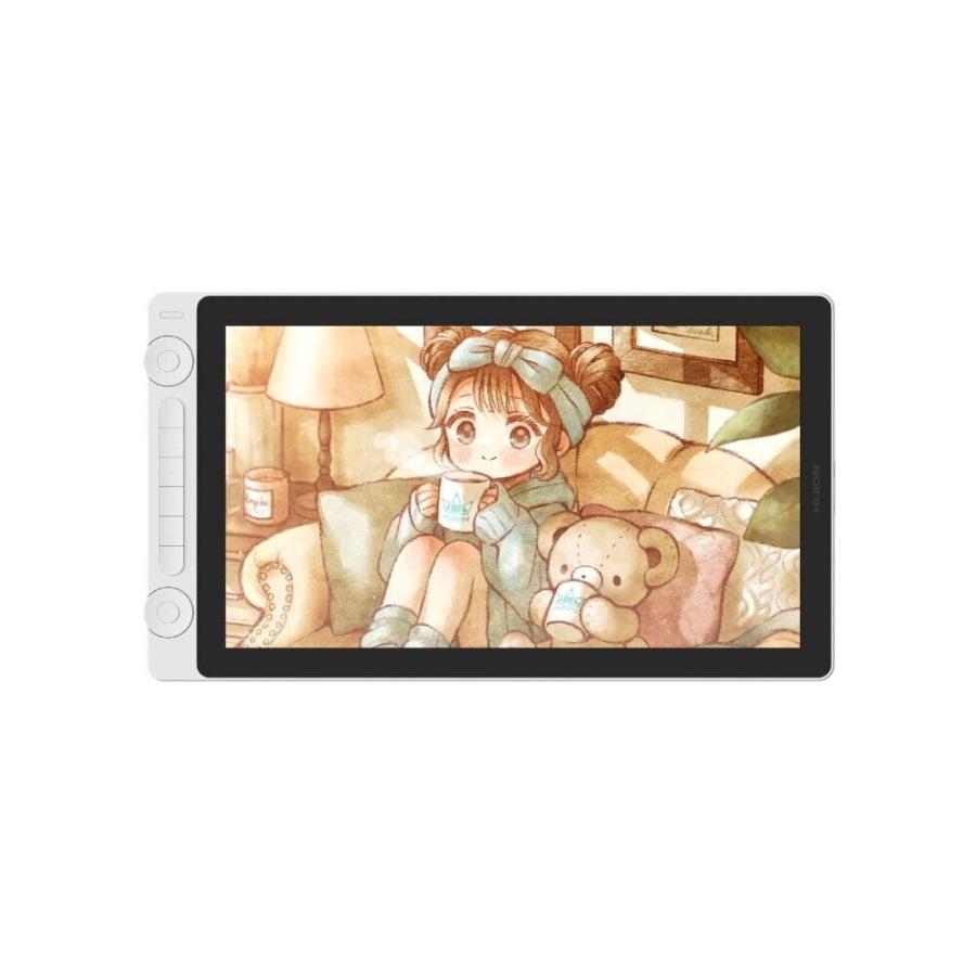 HUION 液タブ 液晶タブレット 絵描き イラスト 高性能 薄型 白