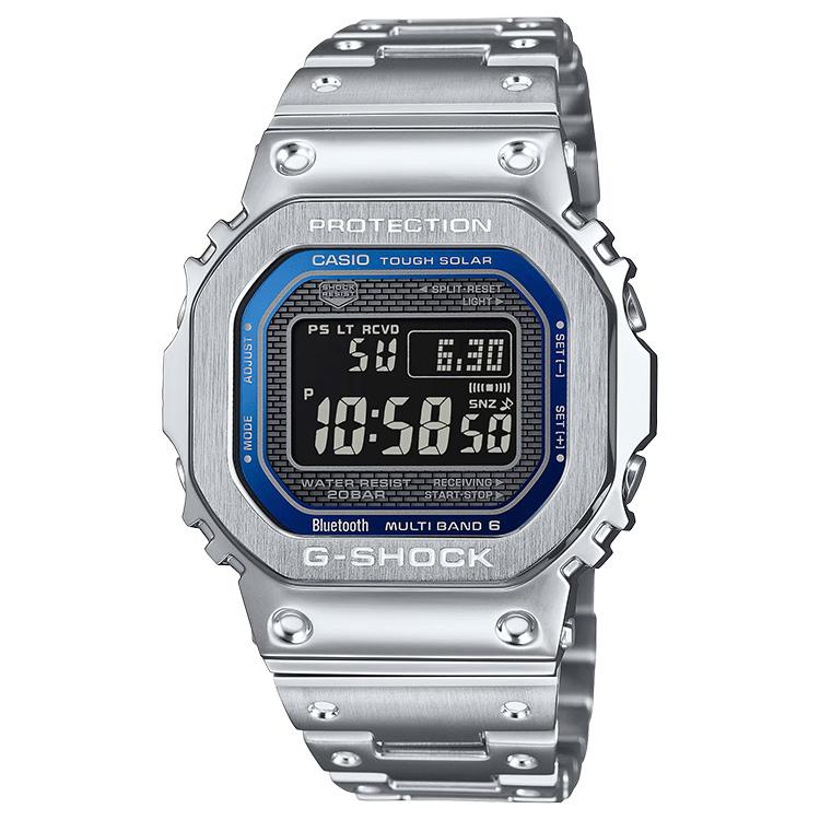 G-SHOCK gショック フルメタル NAVY FACE 双璧 ネイビー 電波ソーラー