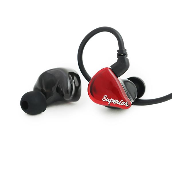 qdc qdc SUPERIOR Vermilion Red キューディーシー 有線イヤホン