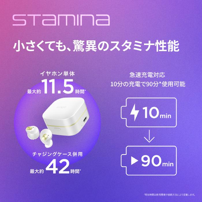 AVIOT AVIOT TE-Q3R パールホワイト【TE-Q3R-WH】ワイヤレスイヤホン