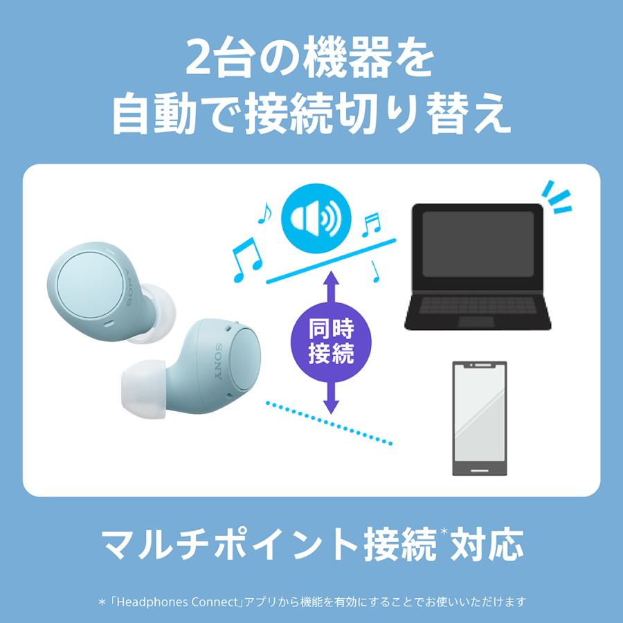 SONY（ソニー） WF-C510 完全ワイヤレスイヤホン Bluetoothイヤホン