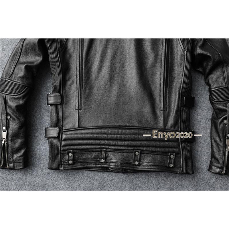 ライダース ジャケット 牛革 メンズ 本革 スジャケット ブルゾン B系